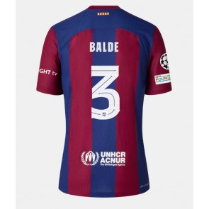 Barcelona Alejandro Balde #3 Hemmatröja 2023-24 Kortärmad